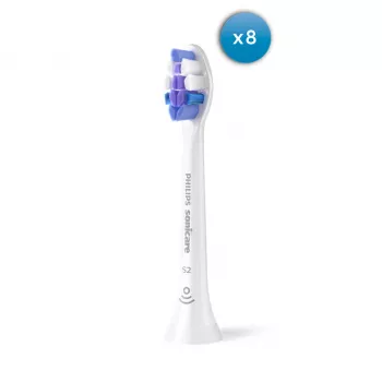 Replacement brush heads Philips Sensitive HX6058/87 8 pcs White 3-month replacement