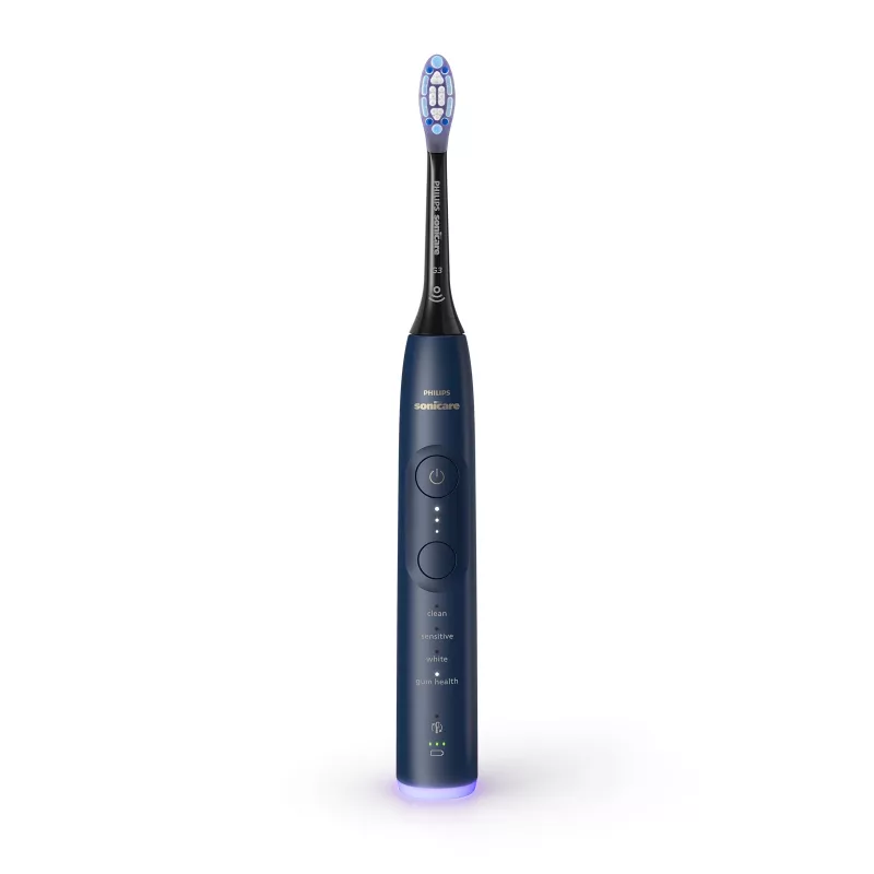 Rechargeable sonic toothbrush Philips Series 7100 HX7423/08 — built‑in Li‑Ion battery, 4 brush heads, Daily Care/Gum Care/Sensitive
