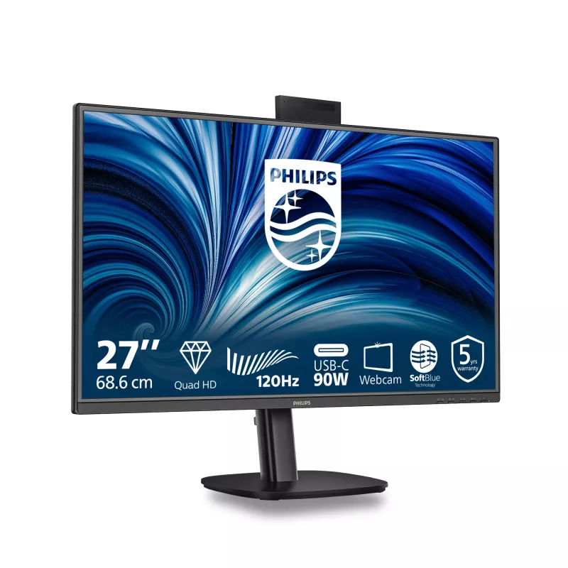 Philips 3000 series 27B2U3601H/00 computer monitor 68.6 cm (27 inch) 2560 x 1440 pixels Quad HD LCD Black