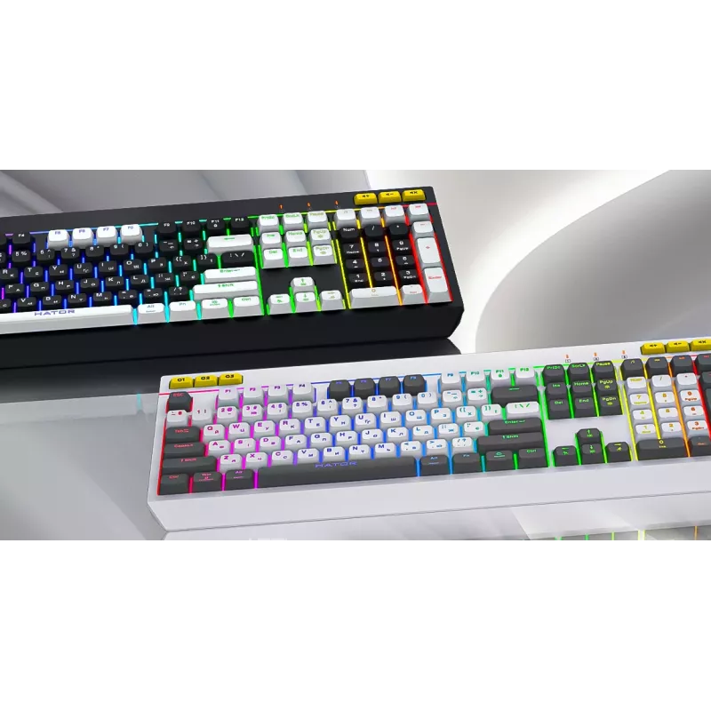 HATOR Icefall keyboard Gaming USB QWERTY US English Black RGB LED