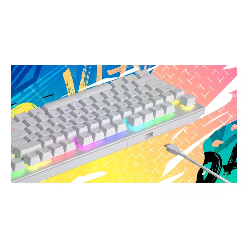 HATOR Gravity X TKL keyboard Gaming USB QWERTY US English White