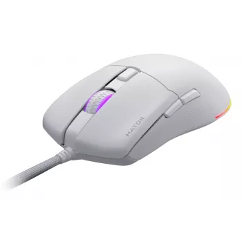 Mouse HATOR Pulsar 3 Optical Yellow 12000 DPI 6 Buttons White