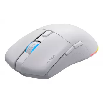 HATOR Pulsar 3 Wireless, white - Optical Yellow 100M Switches PixArt PMW 3311 (HTM631)