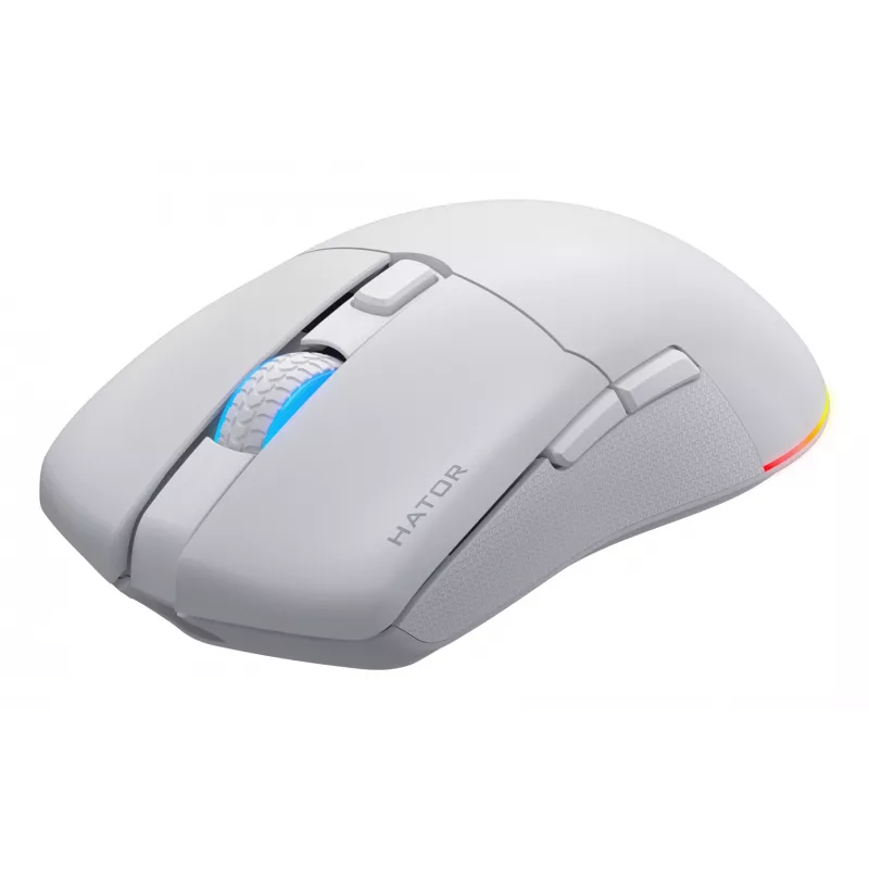 HATOR Pulsar 3 Wireless, white - Optical Yellow 100M Switches PixArt PMW 3311 (HTM631)