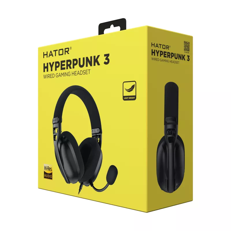 HATOR Hyperpunk 3 USB Headset Wired In-ear Gaming USB Type-C / USB Type-A Black