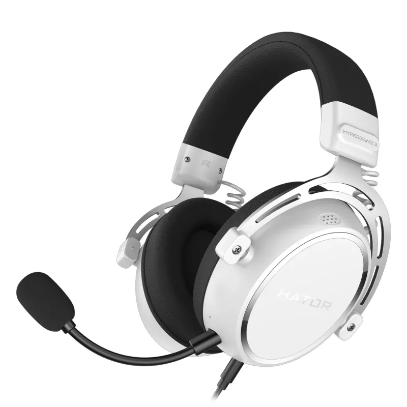 HATOR HYPERGANG 3 Hi-Res Headset Wired Head-band Gaming USB Type-C / USB Type-A White