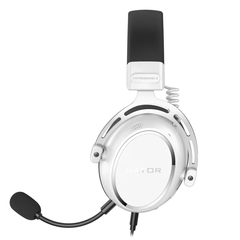 HATOR HYPERGANG 3 Hi-Res Headset Wired Head-band Gaming USB Type-C / USB Type-A White