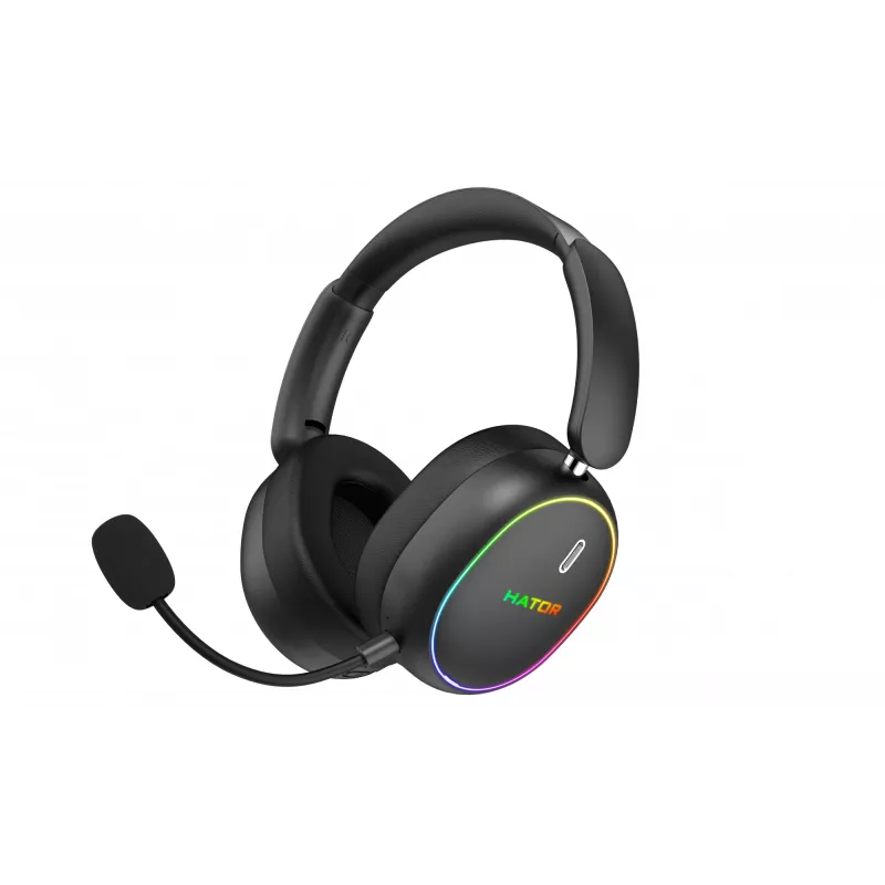 HATOR Phoenix 2 Wireless Headset Wired & Wireless Head-band Gaming USB Type-C / USB Type-A Bluetooth Black