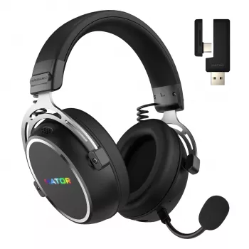 HATOR Hypergang 3 Wireless Headset Head-band Gaming USB Type-C / USB Type-A Bluetooth Black