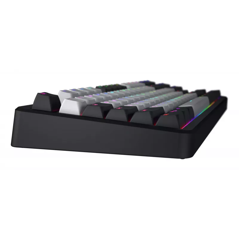 HATOR Rockfall 3 TKL Wireless, black, QMK/VIA, OMA profile white-black keycaps Keyboard - linear mechanical hotswap switches - US - ANSI Layout (HTK850)