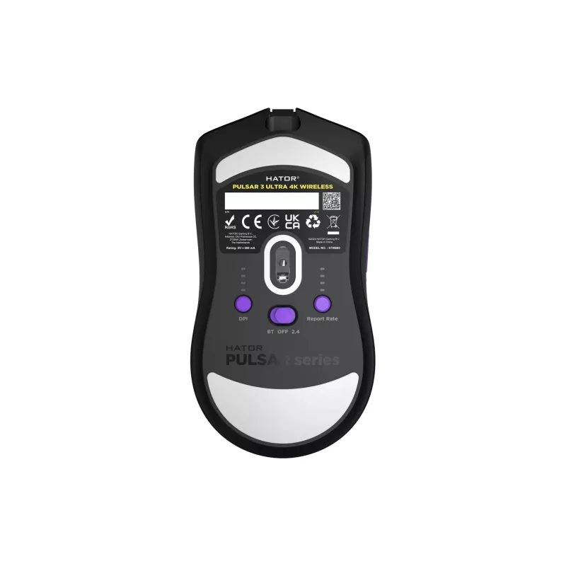 HATOR Pulsar 3 ULTRA 4K Wireless mouse Gaming Right-hand RF Wireless + Bluetooth + USB Type-A Optical 30000 DPI