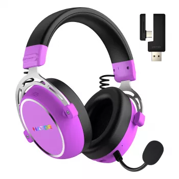 HATOR Hypergang 3 Wireless Headset Head-band Gaming USB Type-C / USB Type-A Bluetooth Violet