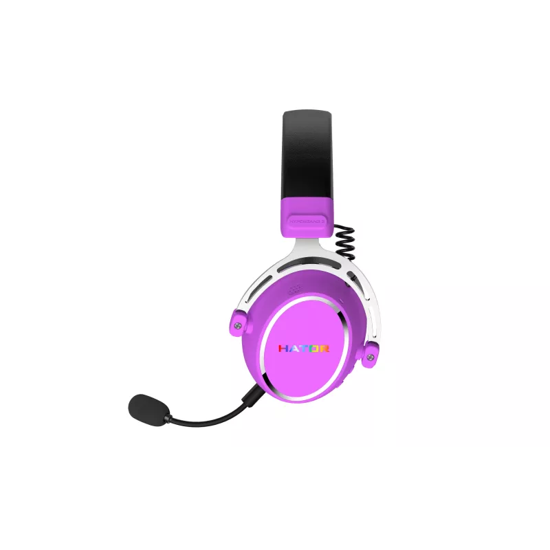 HATOR Hypergang 3 Wireless Headset Head-band Gaming USB Type-C / USB Type-A Bluetooth Violet
