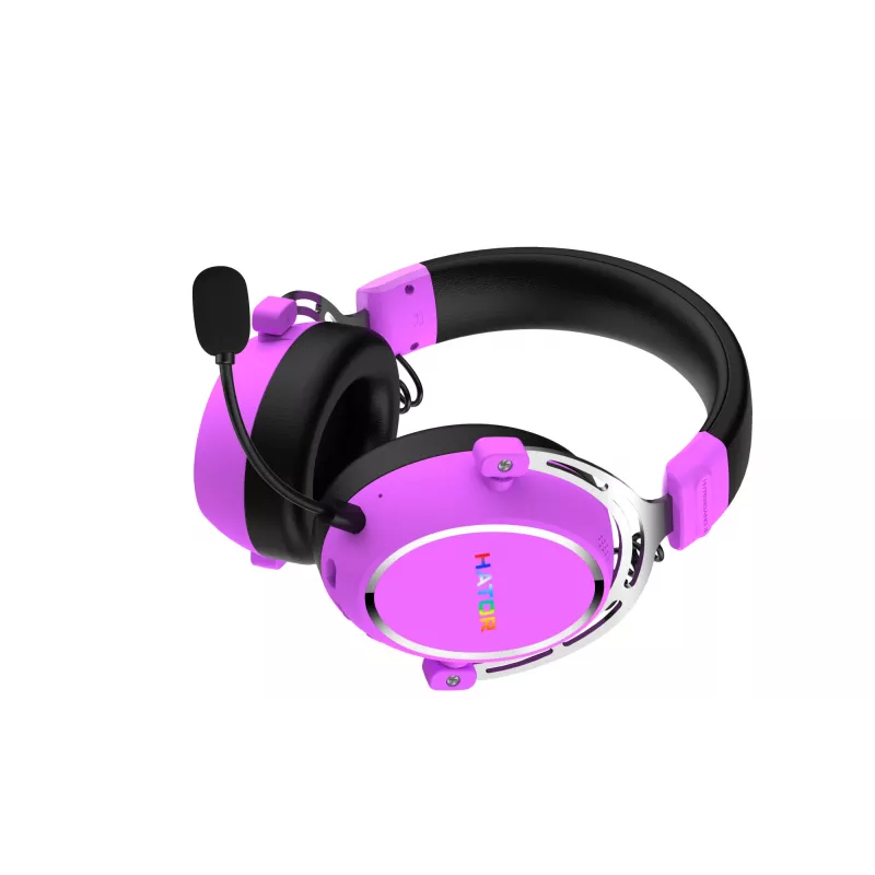 HATOR Hypergang 3 Wireless Headset Head-band Gaming USB Type-C / USB Type-A Bluetooth Violet