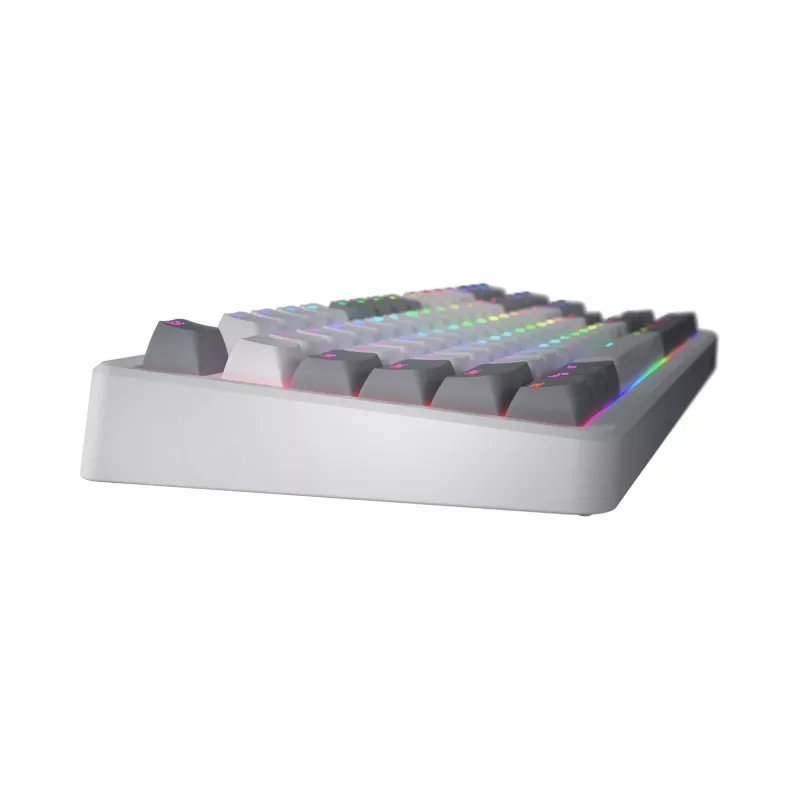 HATOR Rockfall 3 TKL Wireless, white, QMK/VIA, OMA profile white-black keycaps Keyboard - linear mechanical hotswap switches - US - ANSI Layout