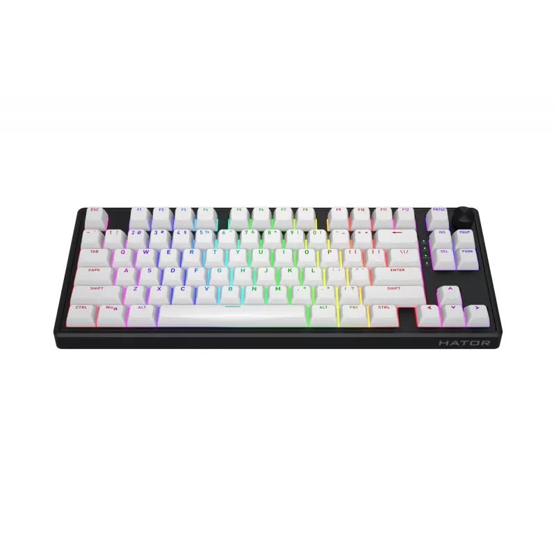 HATOR Skyfall Wireless 80 keyboard Gaming USB + RF Wireless + Bluetooth QWERTY US English Black, White