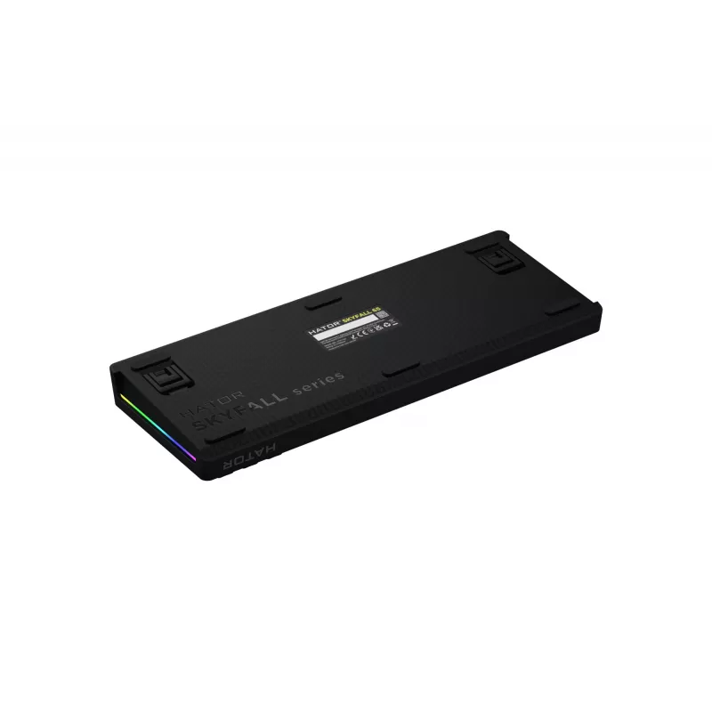 HATOR Skyfall 65 Wired, Mechanical, USB-C, Aurum Sterling, 70M clicks, RGB, Black, 790g