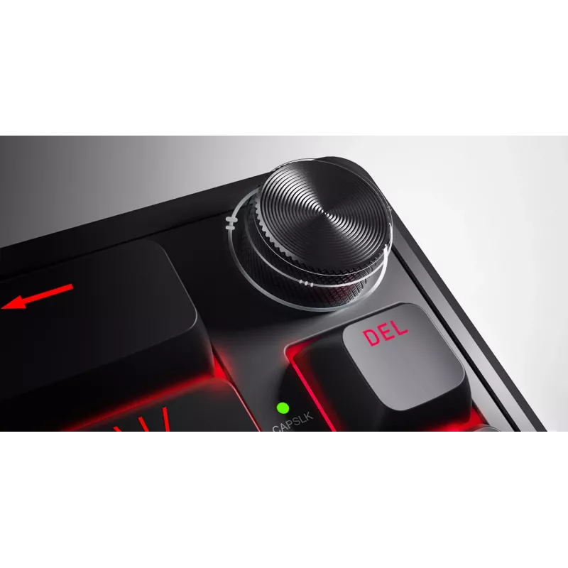 HATOR Skyfall 65 Wired, Mechanical, USB-C, Aurum Sterling, 70M clicks, RGB, Black, 790g