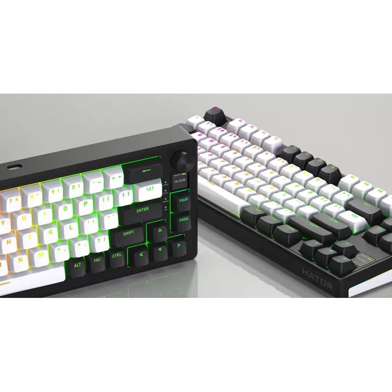 HATOR Skyfall 65 MAG ULTIMA 8K wireless keyboard Gaming USB + RF Wireless + Bluetooth QWERTY US English Black, White