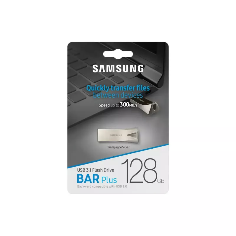 Samsung MUF-128BE USB flash drive 128 GB USB Type-A 3.2 Gen 1 (3.1 Gen 1) Silver