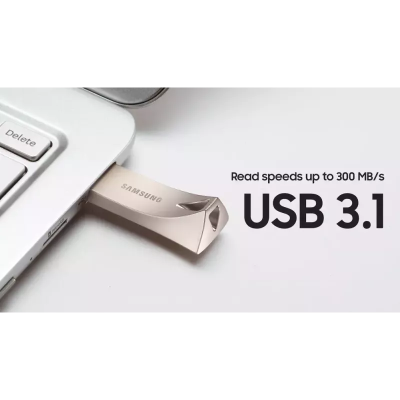 Samsung MUF-128BE USB flash drive 128 GB USB Type-A 3.2 Gen 1 (3.1 Gen 1) Silver