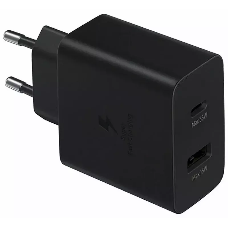 Samsung EP-TA220NBEGEU mobile device charger Headphones, Headset, Laptop, Smartphone, Smartwatch, Tablet Black AC Indoor