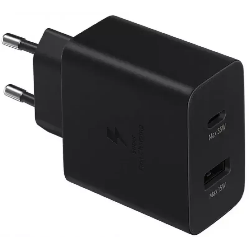 Samsung EP-TA220NBEGEU mobile device charger Headphones, Headset, Laptop, Smartphone, Smartwatch, Tablet Black AC Indoor