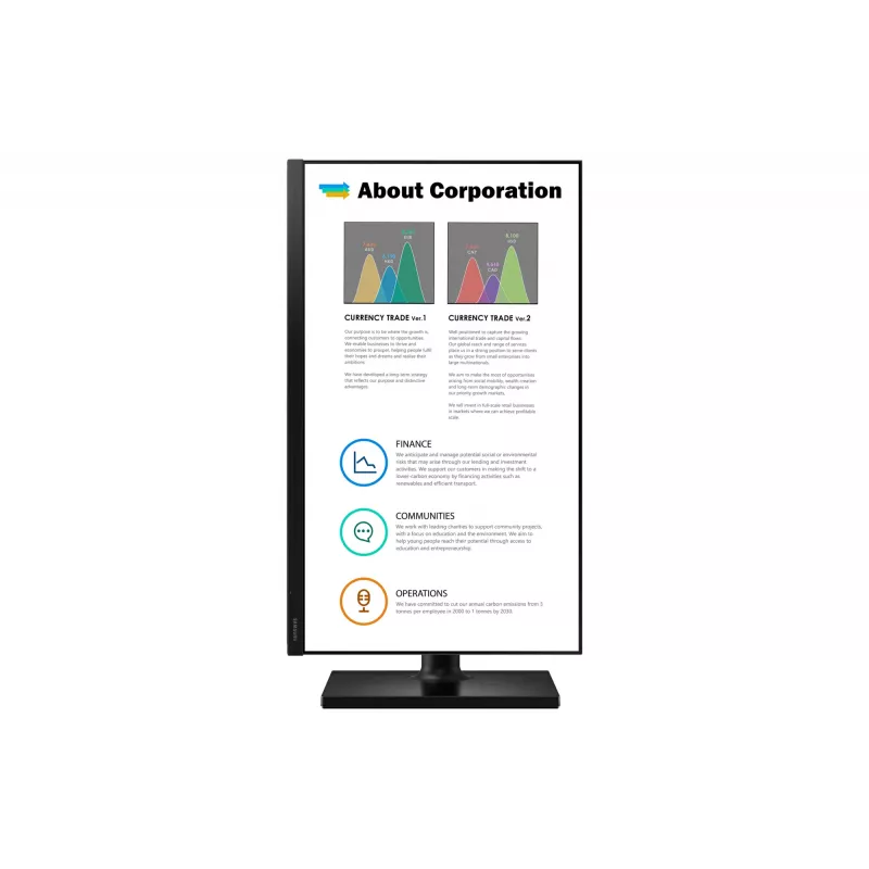 Samsung T45F computer monitor 68.6 cm (27 inch) 1920 x 1080 pixels Full HD LED Black