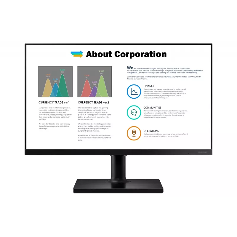 Samsung T45F computer monitor 68.6 cm (27 inch) 1920 x 1080 pixels Full HD LED Black