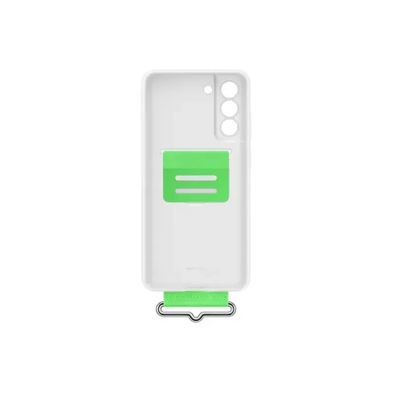 Samsung Silicone Back Cover With Strap White Samsung Galaxy S21 FE