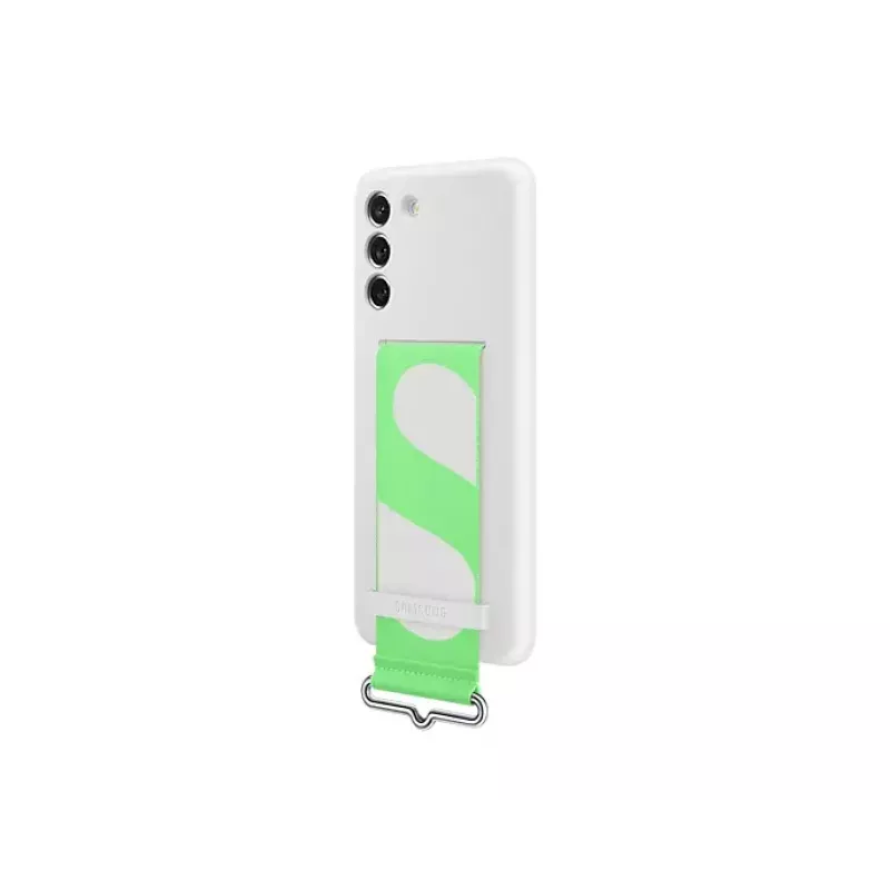 Samsung Silicone Back Cover With Strap White Samsung Galaxy S21 FE