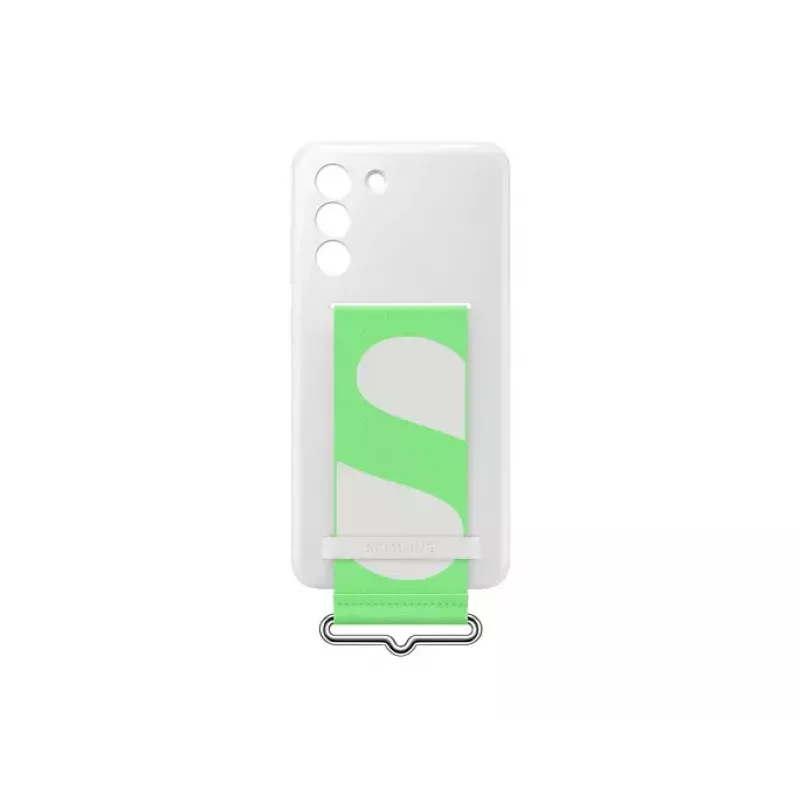 Samsung Silicone Back Cover With Strap White Samsung Galaxy S21 FE