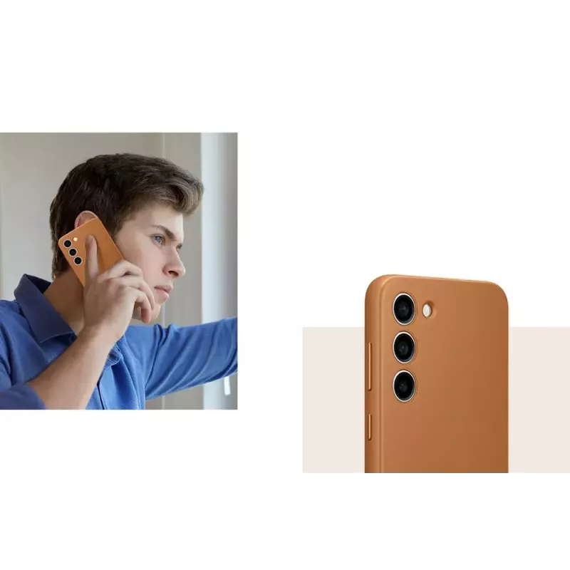 Samsung EF-VS916LAEGWW mobile phone case 16.8 cm (6.6 inch) Cover Brown