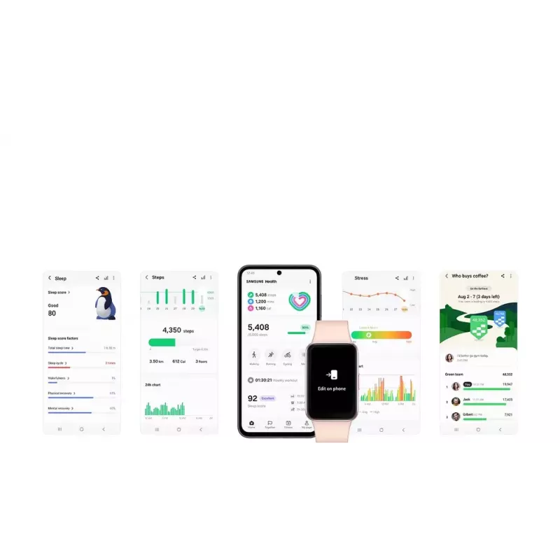 Samsung Galaxy Fit3 4.06 cm (1.6 inch) AMOLED 40 mm Digital 256 x 402 pixels Touchscreen Grey