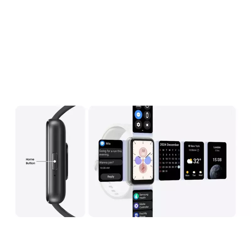 Samsung Galaxy Fit3 4.06 cm (1.6 inch) AMOLED 40 mm Digital 256 x 402 pixels Touchscreen Grey