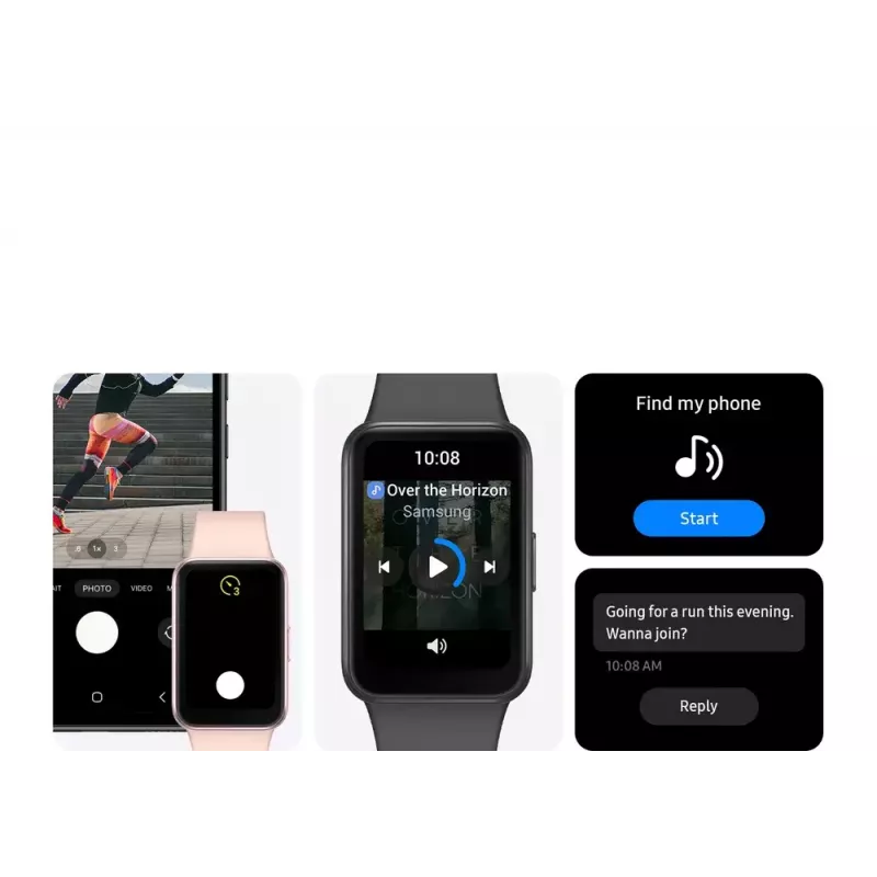 Samsung Galaxy Fit3 4.06 cm (1.6 inch) AMOLED 40 mm Digital 256 x 402 pixels Touchscreen Grey