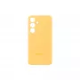 Samsung Galaxy S24 Yellow Silicone Case Monochromatic snug fit