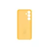 Samsung Galaxy S24 Yellow Silicone Case Monochromatic snug fit