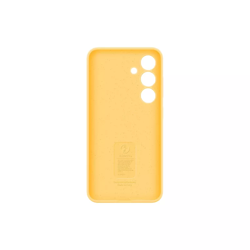 Samsung Galaxy S24 Yellow Silicone Case Monochromatic snug fit