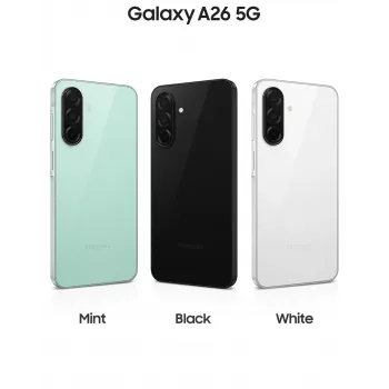 Samsung Galaxy A26 17 cm (6.7 inch) Hybrid Dual SIM Android 15 5G USB Type-C 8 GB 256 GB 5000 mAh Black