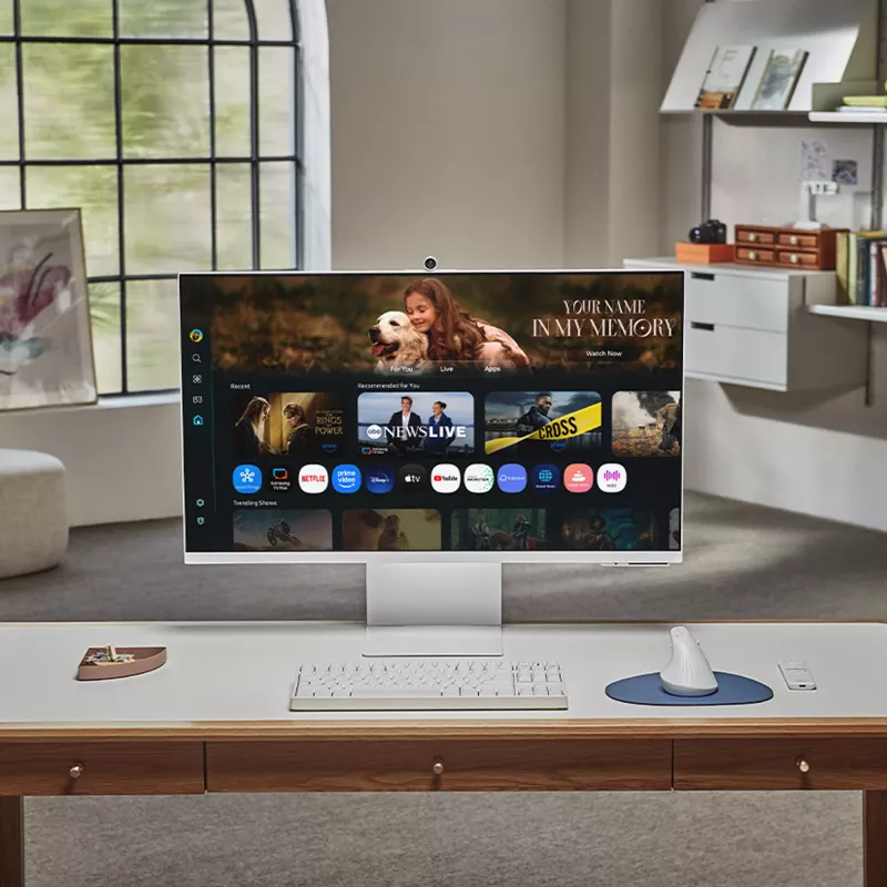 Samsung M8 M80F computer monitor 81.3 cm (32 inch) 3840 x 2160 pixels 4K Ultra HD LCD White