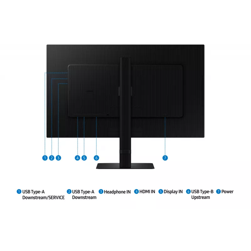 Samsung S60UD computer monitor 68.6 cm (27 inch) 2560 x 1440 pixels Quad HD LCD Black