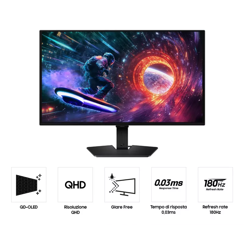 Samsung G50F computer monitor 68.6 cm (27 inch) 2560 x 1440 pixels Quad HD OLED Black