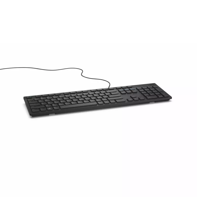 DELL Wired Keyboard - KB216 - UK (QWERTY) - Black, Full-size (100%), Wired, USB, QWERTY, Black