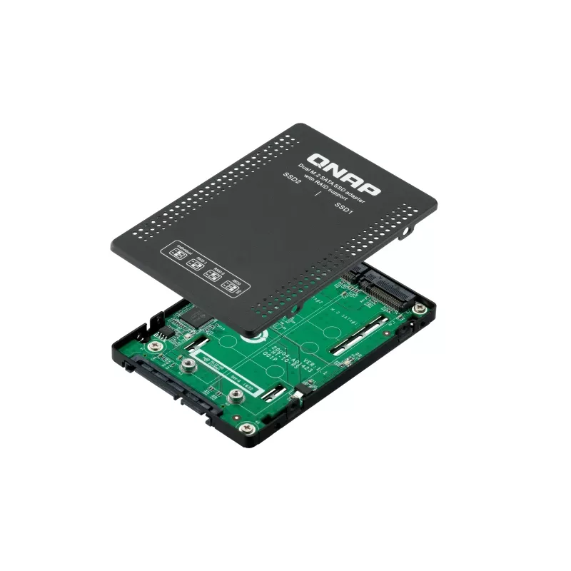 QNAP QDA-A2MAR storage drive enclosure SSD enclosure Black M.2