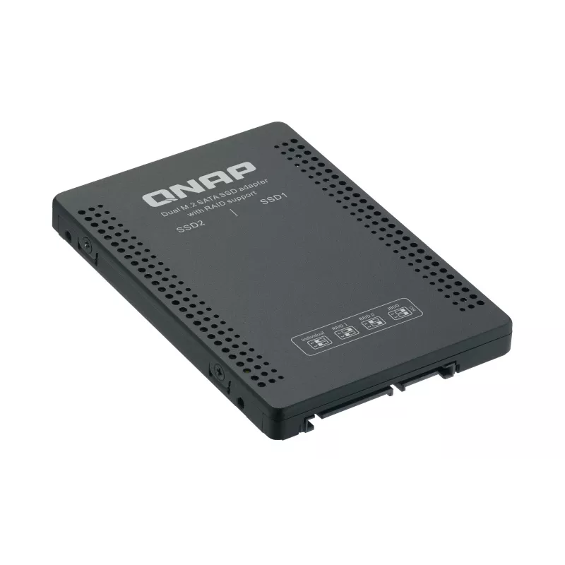 QNAP QDA-A2MAR storage drive enclosure SSD enclosure Black M.2