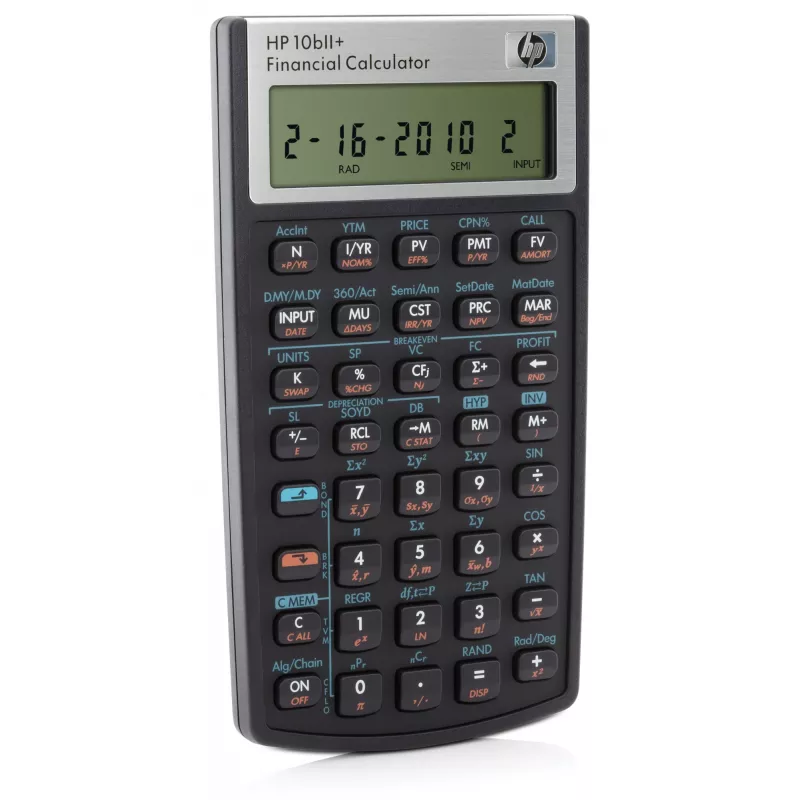 HP 10bII+, Pocket, Financial, 1 lines, Black