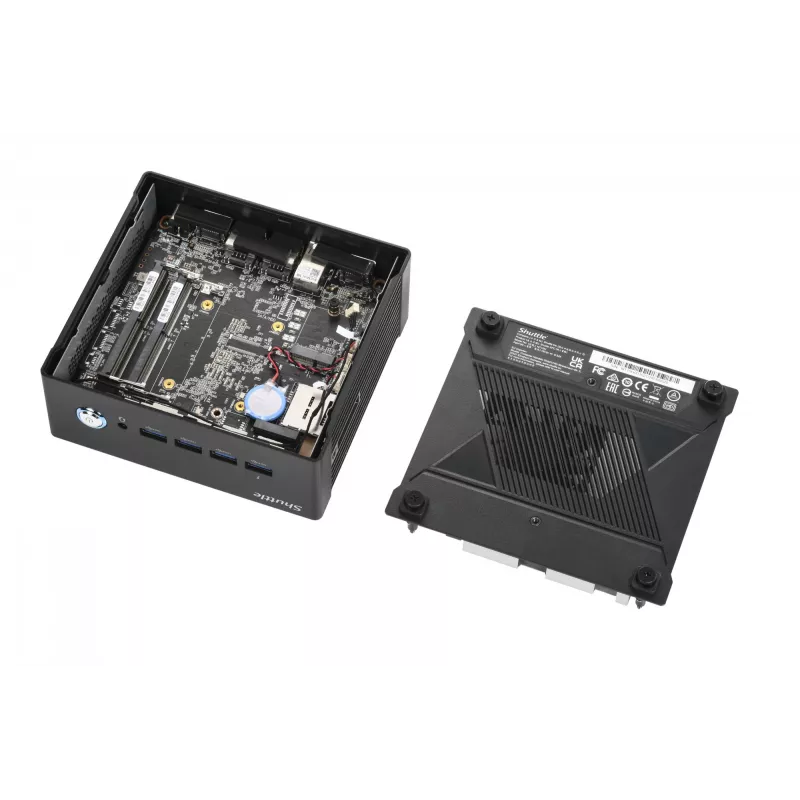 Shuttle Nano PC NT10H9, Intel Core Ultra 9 185H, Intel Arc graphics, 2xHDMI, 2xUSB 4.0 (DP), 2x2.5Gbit LAN, incl. VESA 24/7 permanent operation