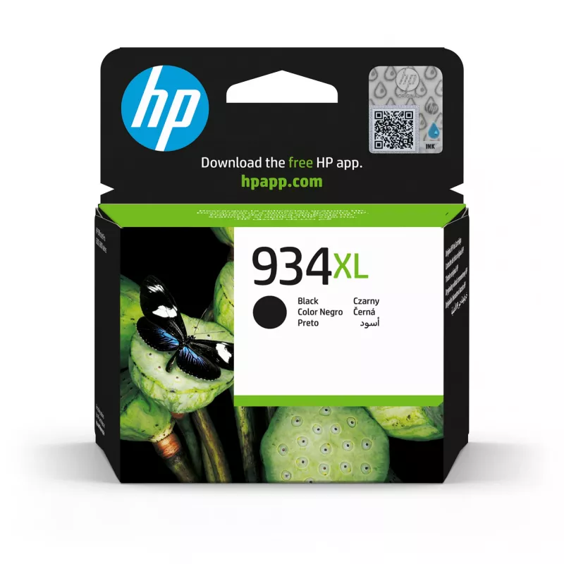 HP 934XL High Yield Black Original Ink Cartridge, Black, 1 pc(s), 1000 pages