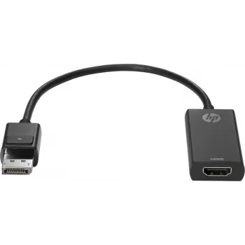 HP DisplayPort to HDMI 1.4 Adapter, DisplayPort, HDMI, Black